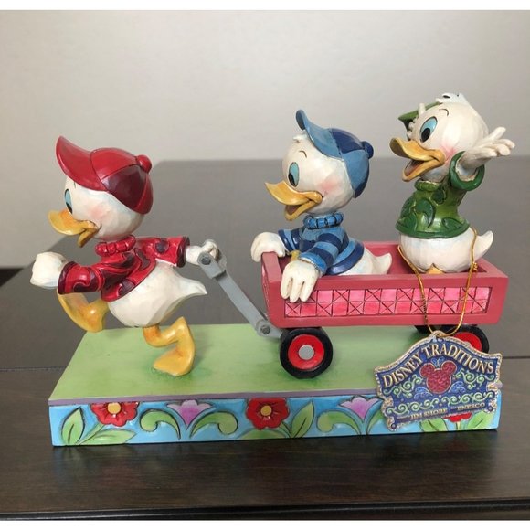 Disney Jim Shore Here Comes Trouble Figurine Huey Dewey & Louie Retired 4054283 - Picture 2 of 9